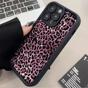 Phone Case - Glitter Pink Leopard Print Trendy Personalized Pattern Phone Case for Iphone 16/16Pro/16Promax/16Plus/15/15Plus/15Pro/15Promax, 14/14Plus/14Pro/14Promax, 13/13Pro/13Promax, 12/12Pro/12Promax, 11/11Pro/11Promax, 7/8Plus