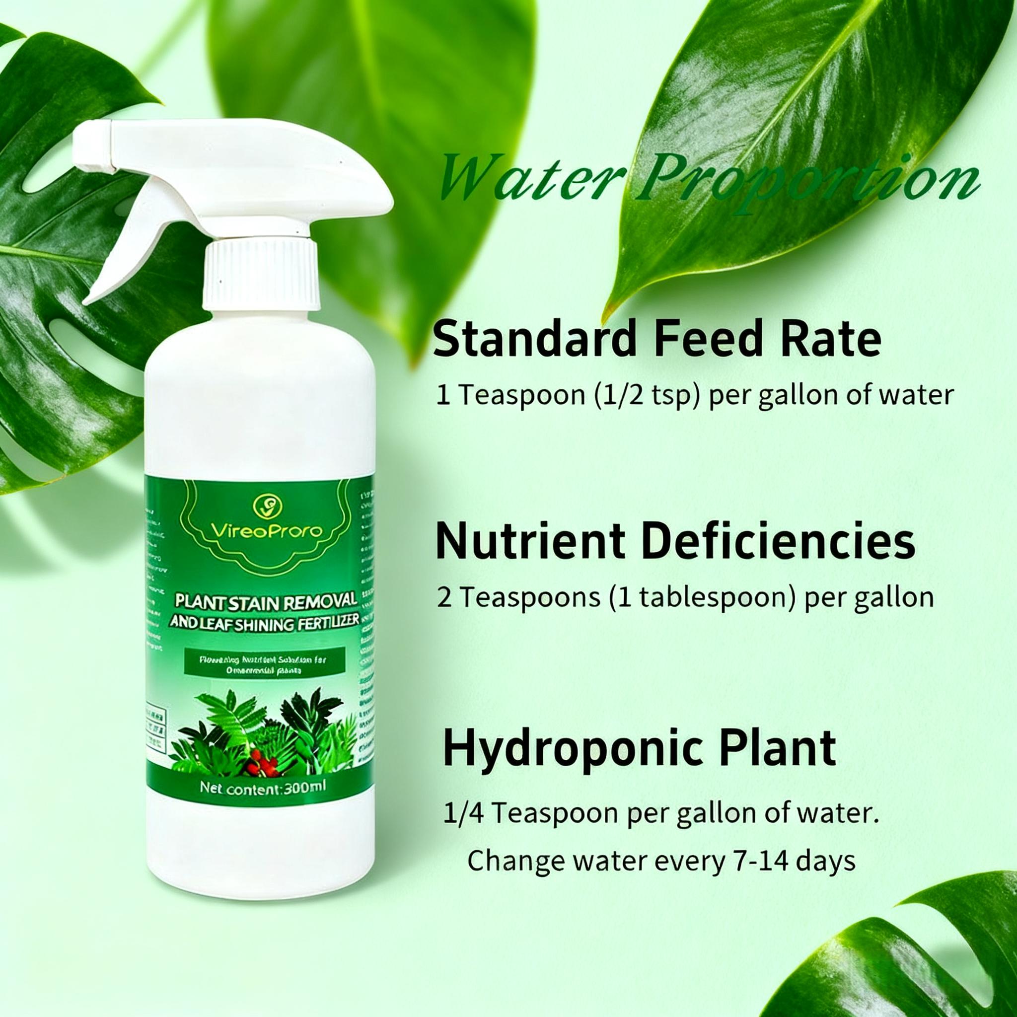 Leaf Shine & Cleaner Spray for Houseplants – No Dilution Plant Leaf Care Solution (300ml)