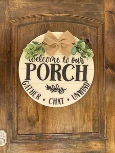 PORCH SIGN, PORCH DECOR, FARMHOUSE PORCH SIGN