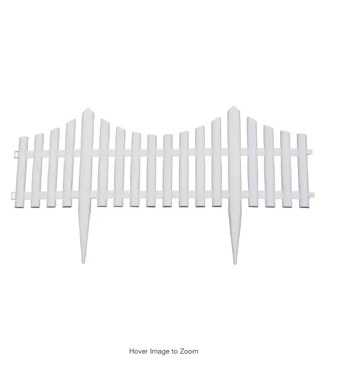 24 in. Resin Picket Garden Fence (18-Pack) 24 in. Resin Picket Garden Fence (18-Pack)