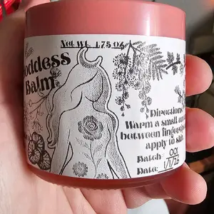 Goddess Balm - Botanical Skin Ritual with Calendula Gotu Kola Rose Hibiscus Passion Flower Colloidal Oatmeal Mimosa Wax for Smooth Hydrated Skin