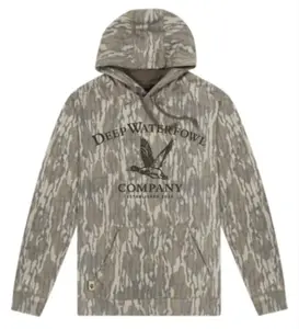 Hot Style Deep Waterfowl Co. Washed Bottomland Sweatshirt, Hoodie Hunting Vintage Crewneck Logo Sweatshirt, Hoodie All Over Printed, Long Sleeve Outdoor Hunting Pullover Hooded, Soft & Durable