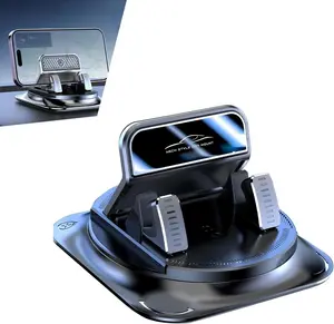Universal 360° Rotatable Car Dashboard Phone Mount, Anti‑Slip Stable Base, One Hand Operation, Safe Driving GPS Holder Compatible with All Smartphones
