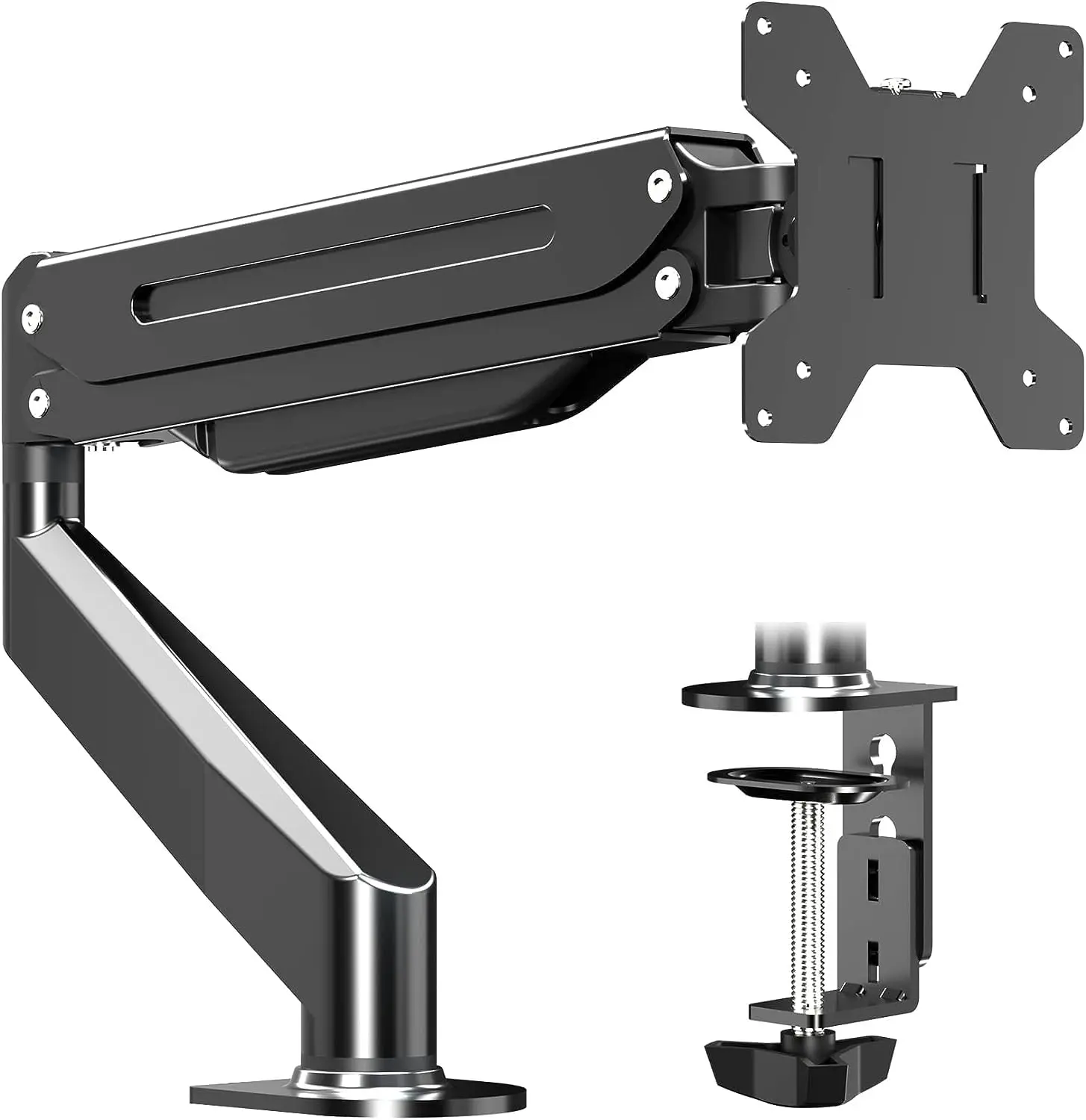 【Gift Ideas】Suptek MD8SE Monitor Arm for Small Home Office Desk – Adjustable Single Monitor Mount for a Cleaner, More Comfortable Workspace