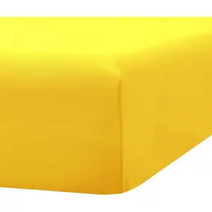 Microfiber  XL Fitted Bottom Bed Sheets 1800 Ultra Soft and Comfy - 15" Deep Pocket, 39" x 80"  for Extra Long Dorm Room,  & Split  Dual Adjustable Beds (Yellow, TXL)