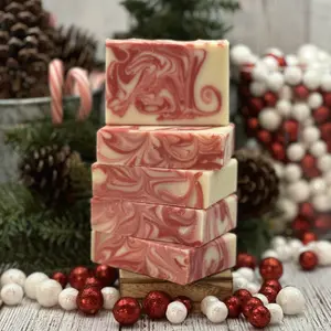 Candy Cane Soap
