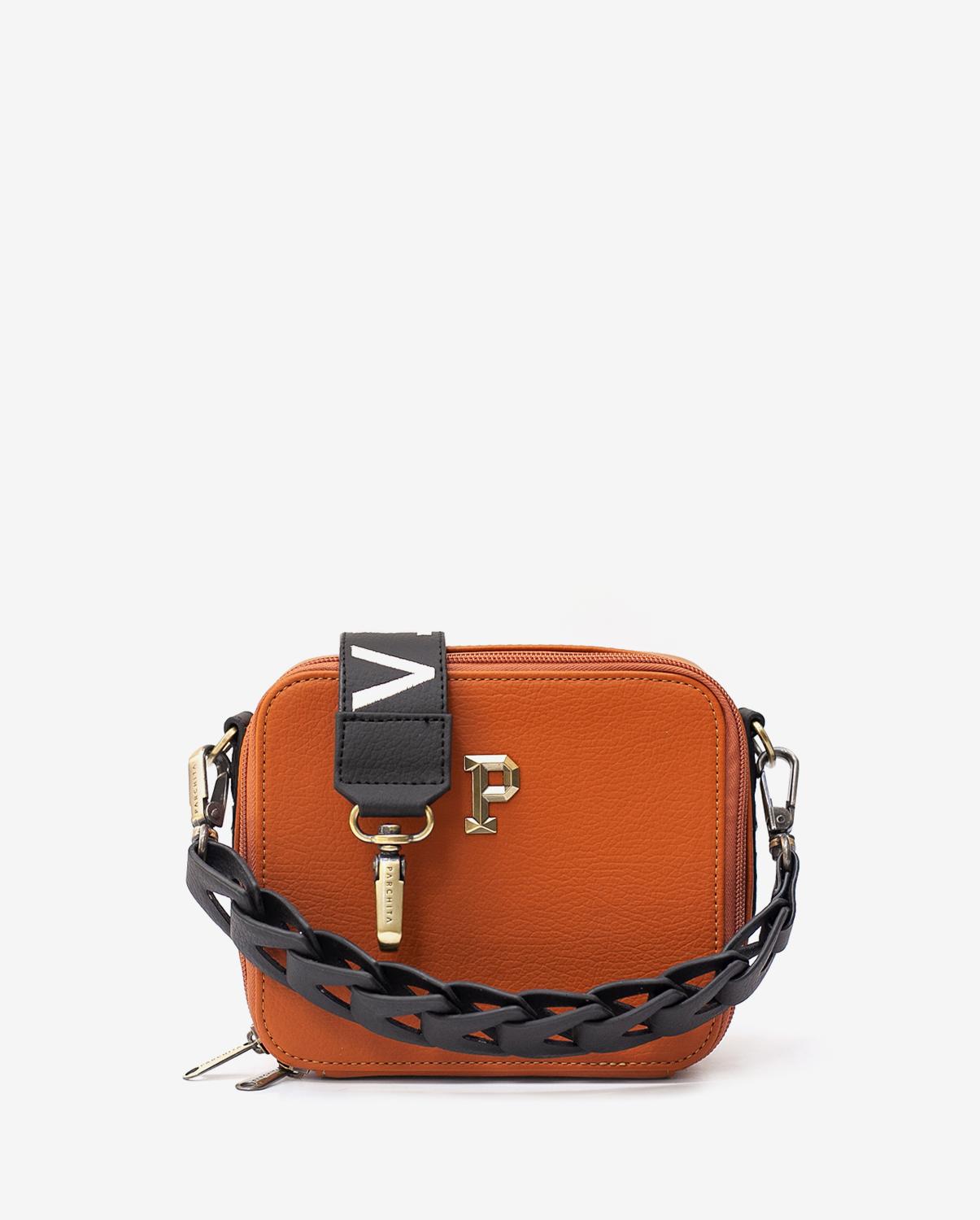 Women's Fashion Saddle Crossbody Honey Bag - Cartera Bandolera PARCHITA 100% colombiano Bolso Petit Flora Crossbody Bag Women Honey -  Small structured PVC wallet for women