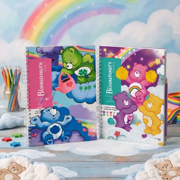 [Combo 2 book] Care Bears Coloring Book, Disney Coloring Book, Color by Number, Adult Coloring Book, Creative Activity and Relaxation