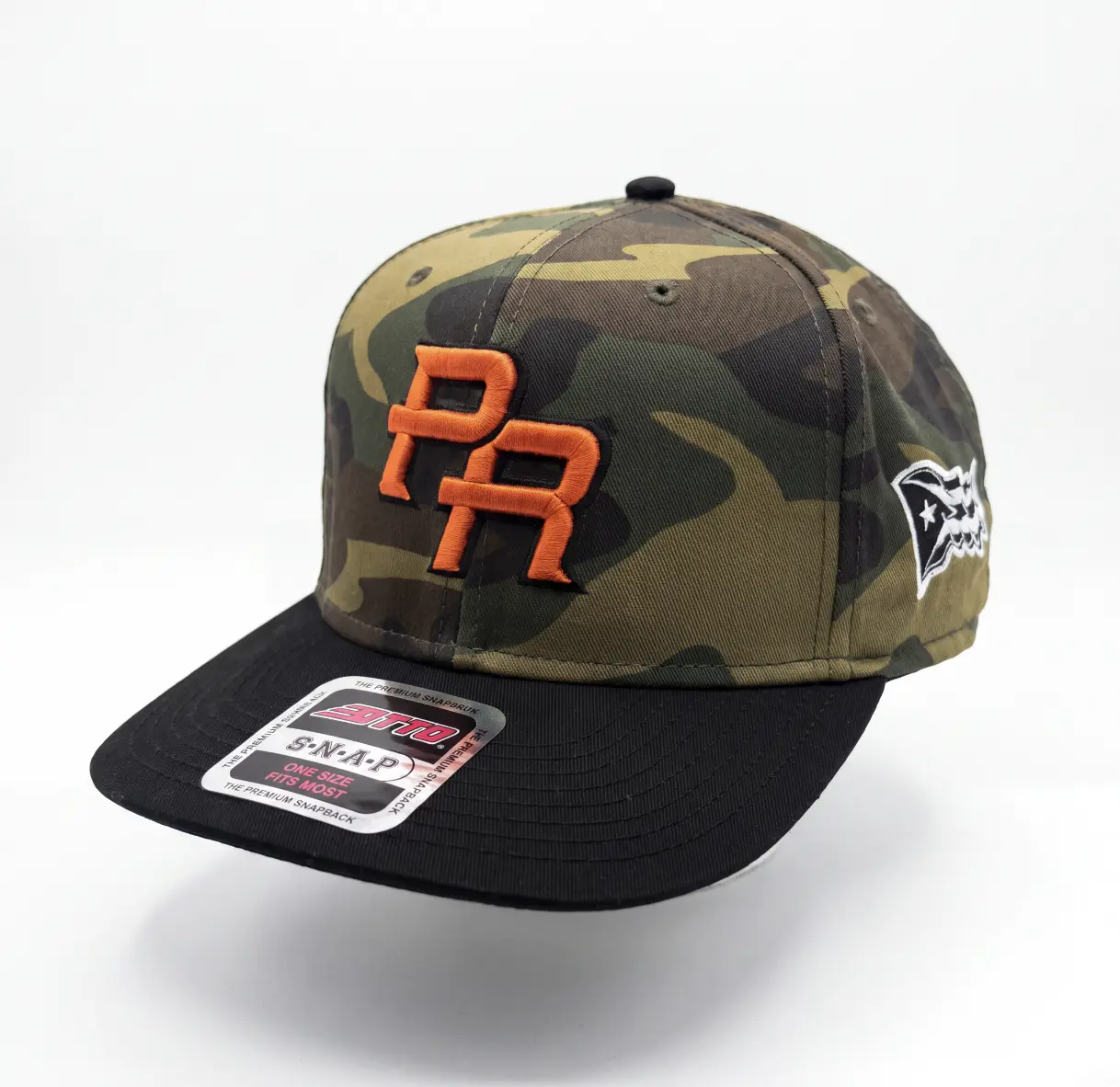 Puerto Rico Camo 6-Panel Adjustable Snapback Hat