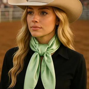 35X35"  Solid Lime  Wild Rag / Scarf WRS26