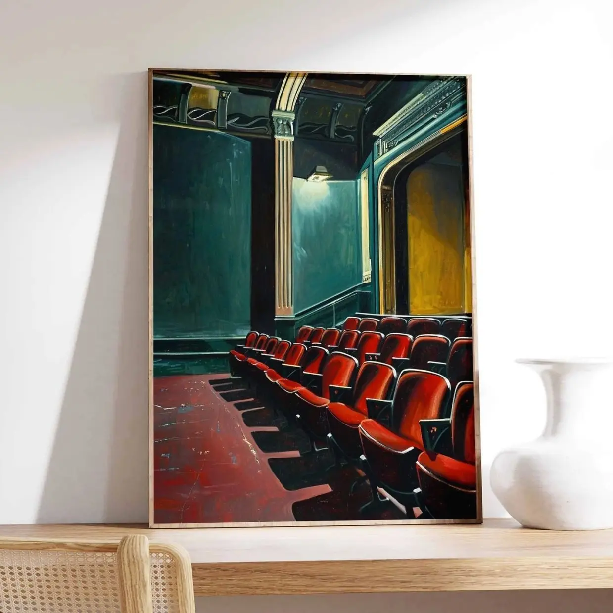 Vintage Movie Theatre Wall Art Retro Cinema Poster Classic Home Decor Print Q