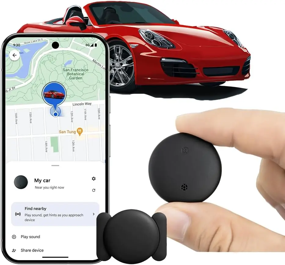 GPS Tracker for Vehicles,No Subscription No Monthly Fee Tracker Device for Vehicles,Hidden Car Locator Tracking Device,Mini Portable GPS Tracker for Cars,Trucks,Motorcycle(iOS Only)