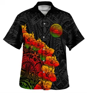 American Samoa Hawaiian Shirt Style Tropical