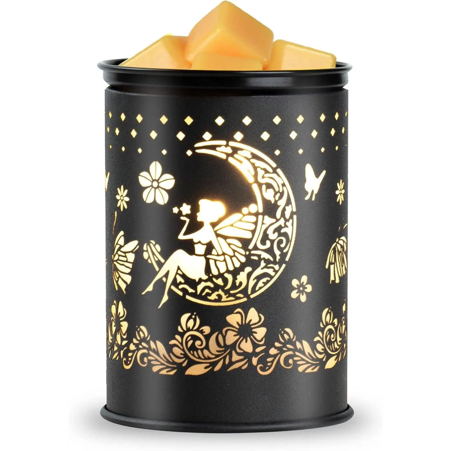 scentsy Wax Warmer for Scented Wax melt Warmer Wax Melter for Candle Making lamp Candle Warmer Plate Oil Burner for  Decor and Gifts for Holiday (Moon/Flower Fairy)
