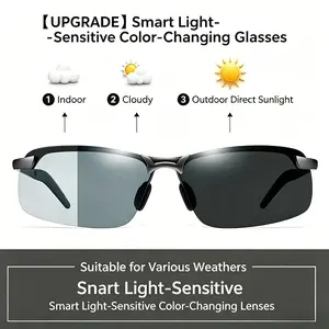 Smart Polarized Sunglasses, Best For Strong Direct Sunlight | UV Protection For Outdoor Cycling Fishing Driving | Ultra‑Thin Lightweight Lenses