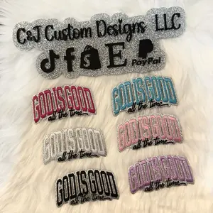 God is Good Iron On Hat Patches