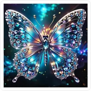 1 set DIY diamond painting kit, 5D diamond art set, DIY decoration butterfly, colorful, diamond mosaic, diamond art, DIY art home decor