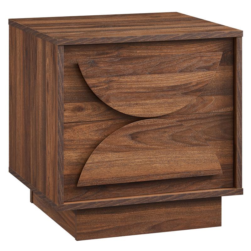 Bulwark 2-Drawer Nightstand in Walnut