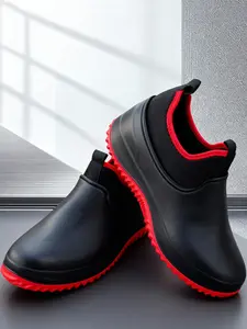 Couple Winter Kitchen Shoes, Anti-Slip Non-Skid, Large Size Warm Fleece Lined, Height Increasing Wash Car Boots, Pull On Boots, Comfortable & Durable