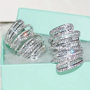 Elegant Zircon Stacking Ring for Women Perfect for Parties Weddings and Special Occasions gemstone Wedding Engagement Promise Bride eternity Ring Anniversary Ring birthstone ring promise rings engagementrings  ladies romantic holiday gift