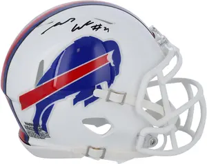 James Cook Buffalo Bills Autographed Riddell Speed Mini Helmet - Fanatics Authentic Certified