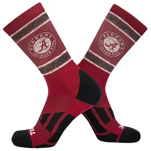 TCK Vintage Alabama Crimson Tide Circle Logo Crew Socks (8-13)