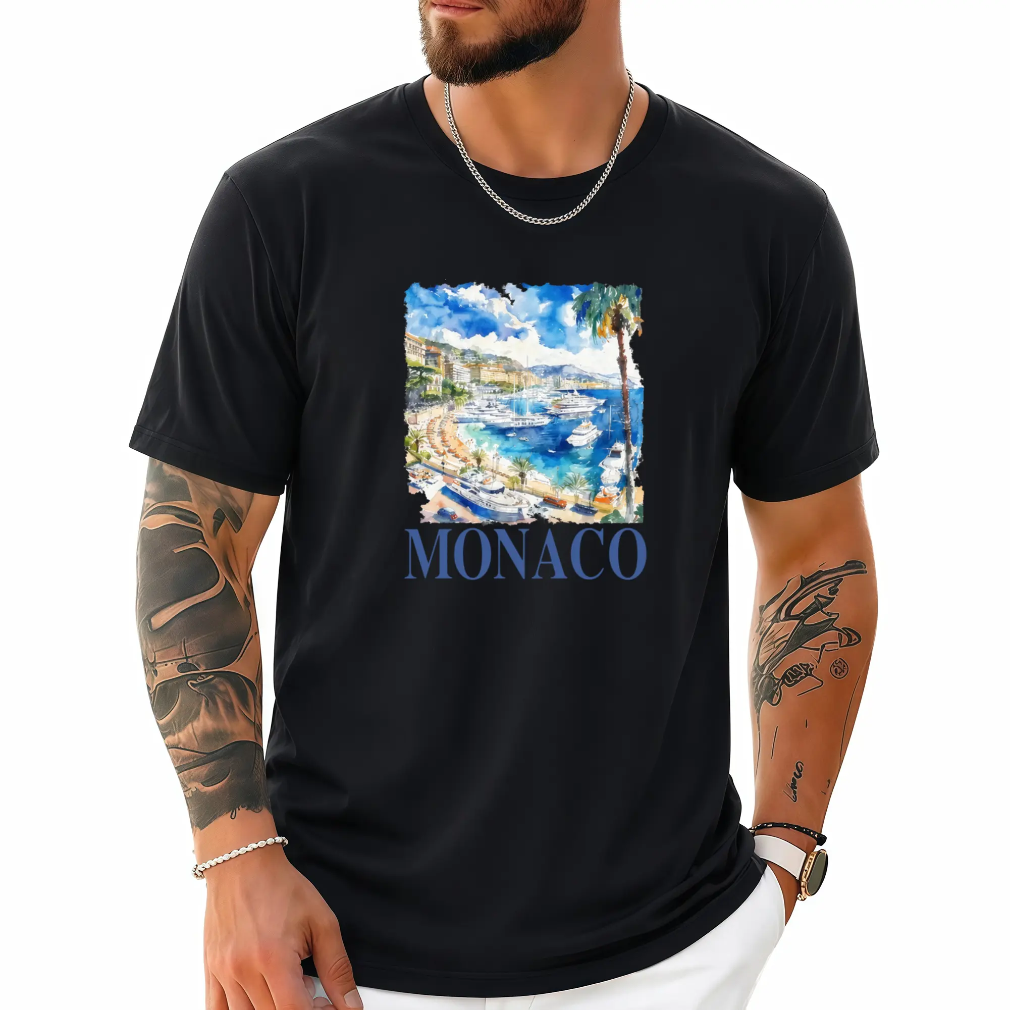 July4th Vintage Monaco Italy Graphic T Shirt, Unisex Retro Summer Shirt, Nostalgia Monaco Tee, Vintage Style Tee, Sail Shirts SummerVibes