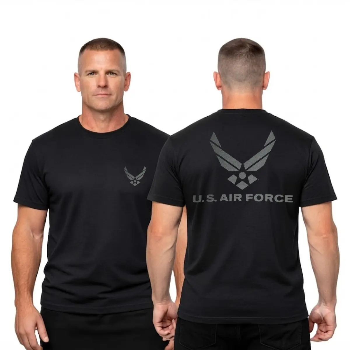🇺🇸✈U.S. Air Force Classic Logo Graphic T-Shirt, Minimalist Emblem Design, Proud Military Heritage Apparel, Perfect Gift for Airmen, Veterans & Supporters