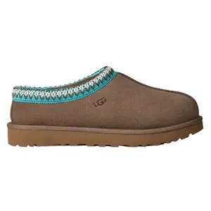 UGG Tasman II Slipper Caribou Sapphire Ice Women's Authentic Sneaker 1174470-CPPH Original Brown Tan Blue Suede Comfortable Everyday Wear Slip-on Fuzzy Cozy Warm Winter Girls Shoe