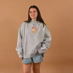 Chi Omega Teddy Bear Mockneck Sweatshirt S/M