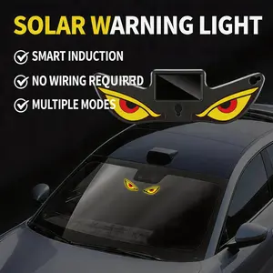Personalized Automotive Display，Car Front & Rear Window LED Ambient Light — Dynamic Display Screen, "Vampire Demon Eye" Emoticon Sign, Decorative Modification Light