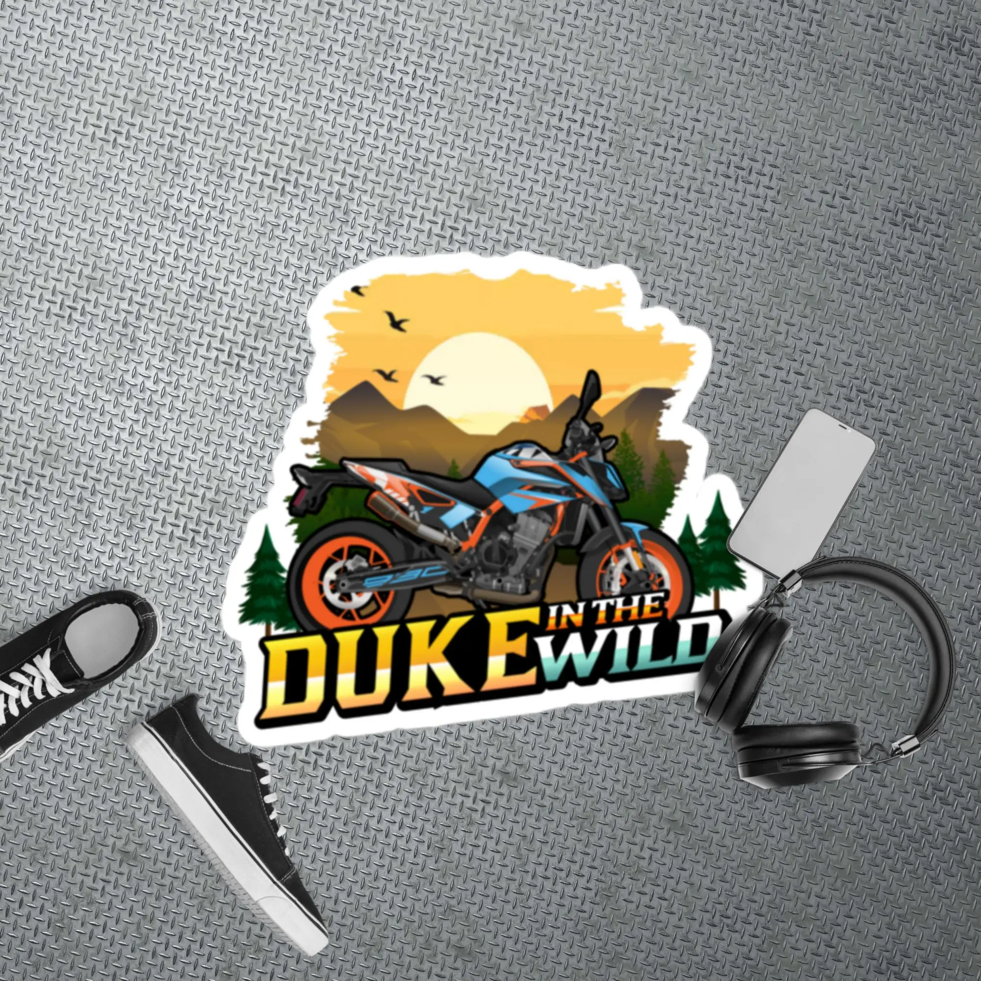 Duke in the Wild Color Sticker Home Office Decor