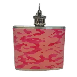 Pink Camouflage 2 oz Key Chain Flask