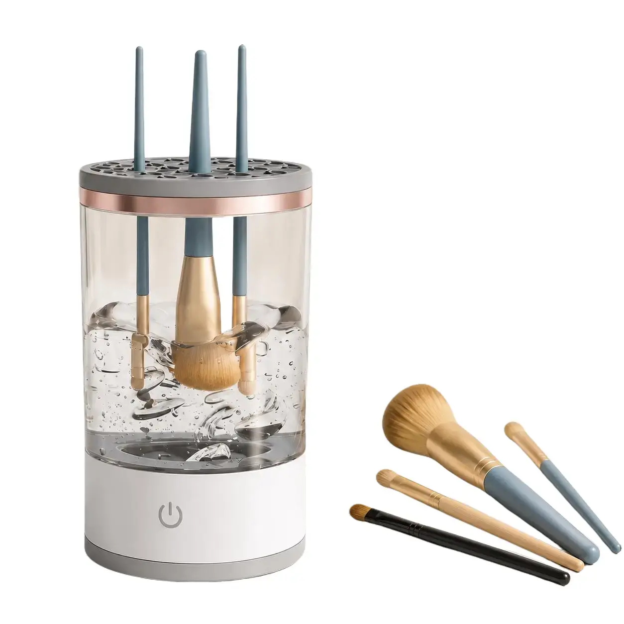 3-in-1 Automatic Electric Makeup Brush Cleaner-Dryer, Dust-Proof Organizer Multi-Functional Beauty Tool, Ideal Gift for Yoga & Pilates Starter Set Enthusiasts