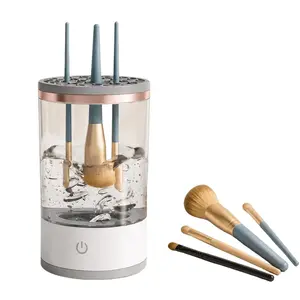 3-in-1 Automatic Electric Makeup Brush Cleaner-Dryer, Dust-Proof Organizer Multi-Functional Beauty Tool, Ideal Gift for Yoga & Pilates Starter Set Enthusiasts