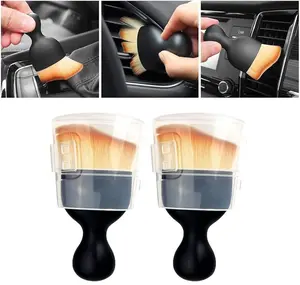 2PCS Car Interior Cleaning Brush, Car Duster Interior,Car Detailing Brush Dusting Brush,Car Interior Cleaning Tool, Auto Soft Hair Car Brush,Auto Interior Dust Brush for Air Vents