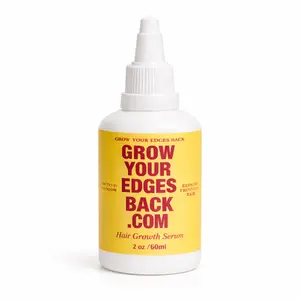 Grow Your Edges Back Hair Serum NaturalHairJourney HairLossSolut Thickening Regrowth Formula with Rosemary Biotin Hydrating Moisturizer for Fuller Healthier Hair