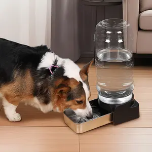 5.7L & 7.2L Stainless Steel Pet Gravity Water Dispenser: Auto - refill for Small Dogs/Cats & Medium - Large Dogs