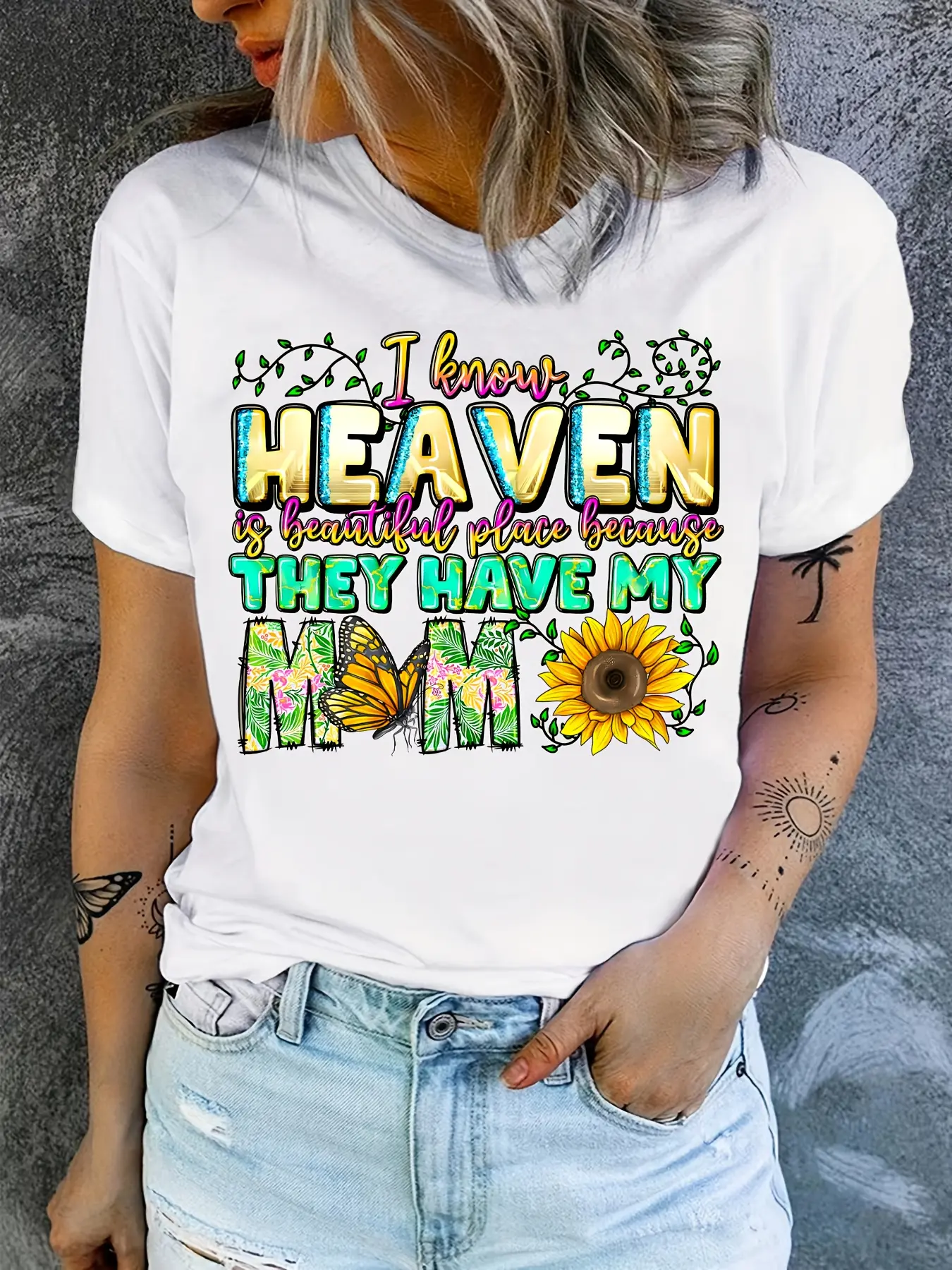 Memorial T-Shirt for Mom, a Shirt of Loving Memories, Angels in Heaven