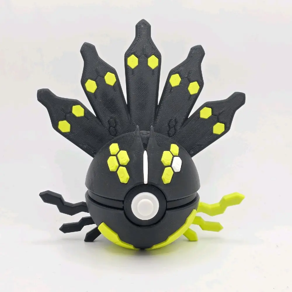 3-in CPL Zygarde 50% Form Pokeball Art Toy Collectible Figure - TV/Movie Theme Model Collectible Figurine for Desk Setups, Display Shelves, Collectible Figures