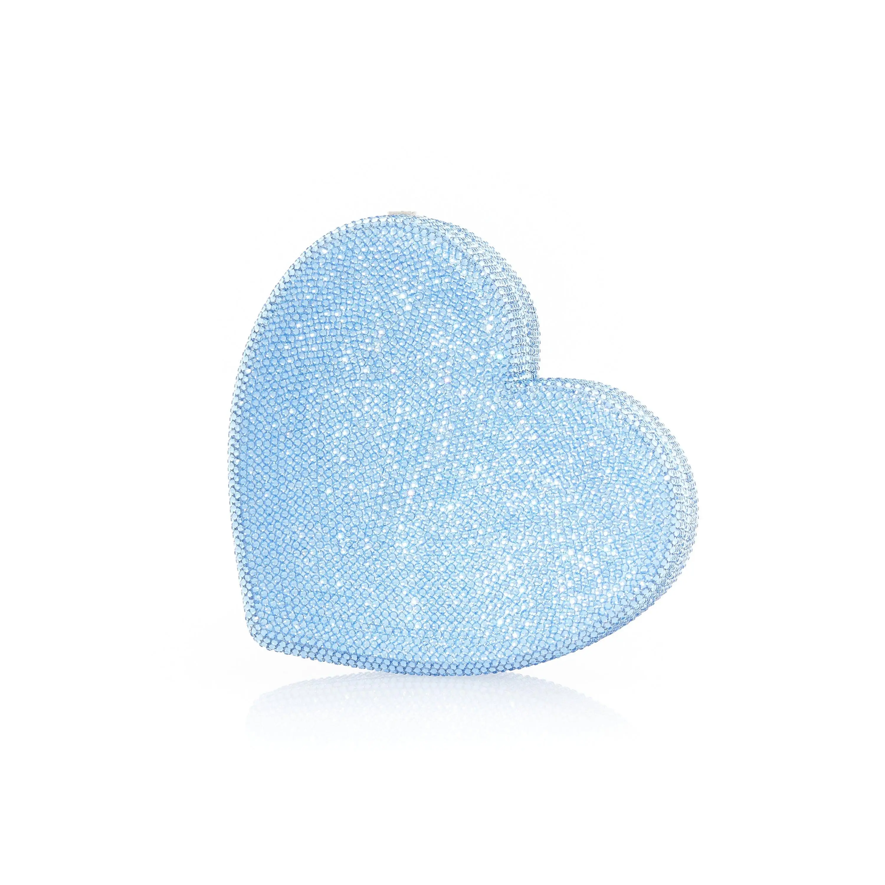 Heart Clutch Blue Designer Purse