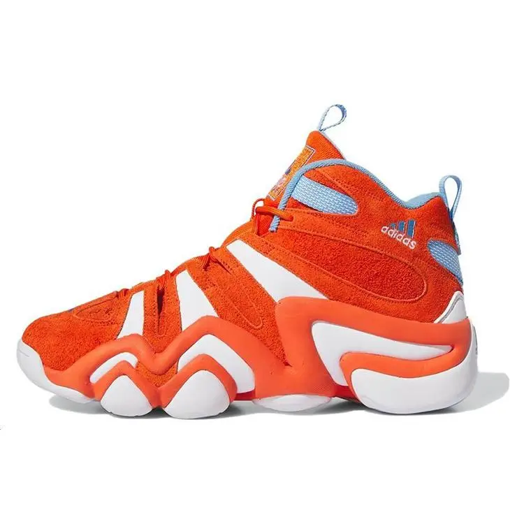 adidas Crazy 8 'Team Orange' Retro Hoops Sneaker, Iconic ’90s Design, Cushioned Sole, Narrow Fit, Runs Small Sports Footwear