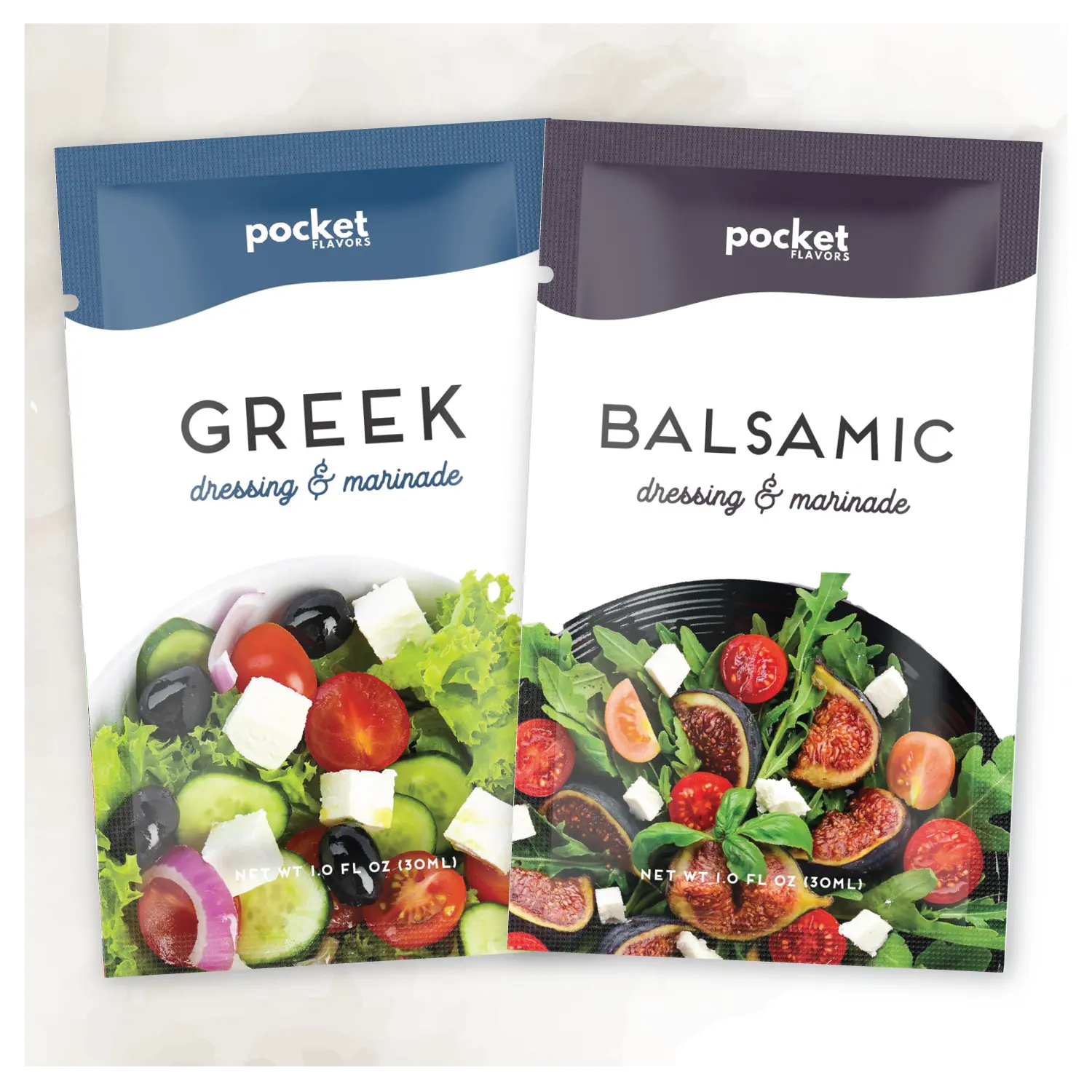 Greek + Balsamic Salad Dressing Packets - 32 Count