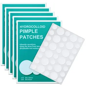 PICcircuit Hydrocolloid Pimple Patches for Face - 180 Counts Invisible Zit Patches for Acne Spot Treatment - Breathable Waterproof & Non-Yellowing - 12mm & 8mm Sizes - Natural Ingredients for All Skin Types