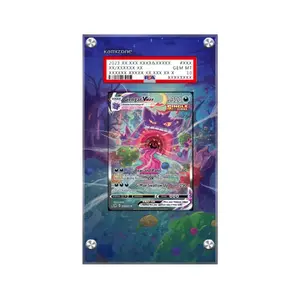 [Display Case]Pokemon Gengar VMAX 271/264 Fusion Strike ALT ART, Gengar VMAX 020/019 SR SA Gigantamax - Extended Art Pokemon "PSA" Graded Card Display Case