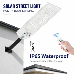 XBD Solar Street Light with 10m Sensor Remote Control IP65 Waterproof Ultra-Bright Auto Control All-Weather Motion Sensor Smart Solar Light High-Efficiency Panel Long Battery Wide-Angle Dusk-to-Dawn Motion Activated Remote