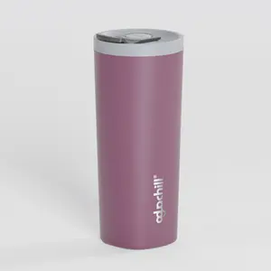Aguachill PushSip Coffee Mug | 20oz Triple-Layer Vacuum Insulated Stainless Steel Mug | Ceramic-Coated Interior | PushSip Botton Made For School, Office and Travel | BPA-Free | Leak Proof