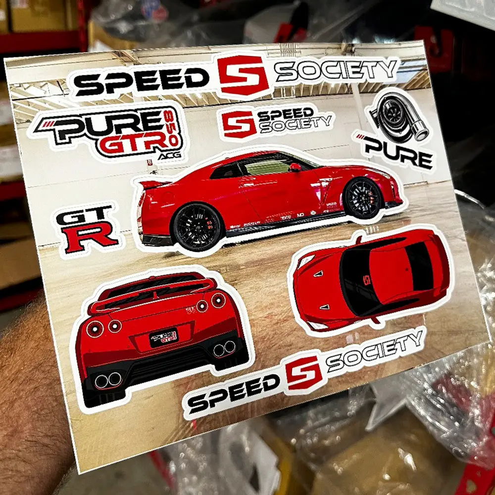 Pure 850 GT-R Sticker Sheet