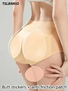 Silicone Hip Lifting Pads Anti-Friction Patch Set, Two Thickness Options - Self-Adhesive Hip Lift Pads - Washable and Reusable, Enhance Curves, Comfortable Adjustable Fake Hip Inserts, Leg-Shaping Silicone Leg Pads