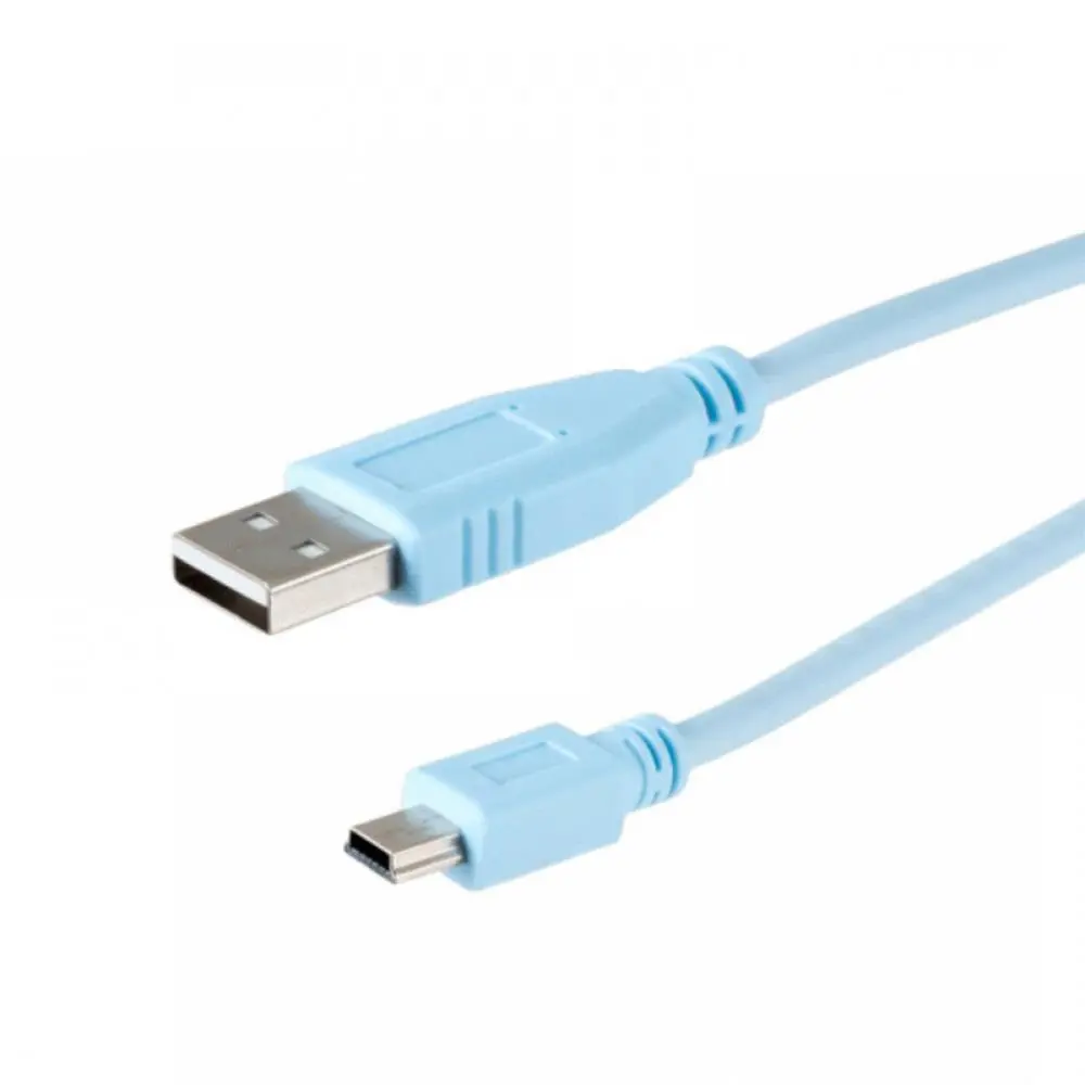 Cisco USB Type A Male to Mini B Male 6ft Console Cable, Computer Network Cable with Console Function, Electronic Port Connectivity, New in Original Packaging